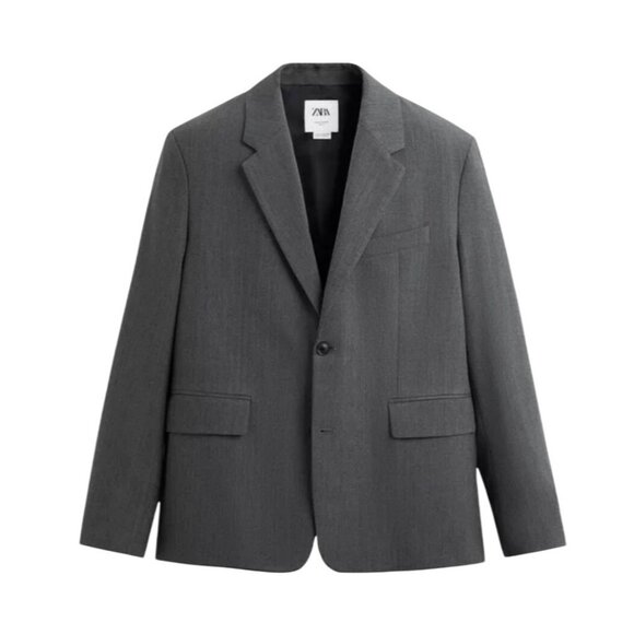 ZARA MEN'S GREY SUIT JACKET LIMITED EDITION M/L - Picture 1 of 16